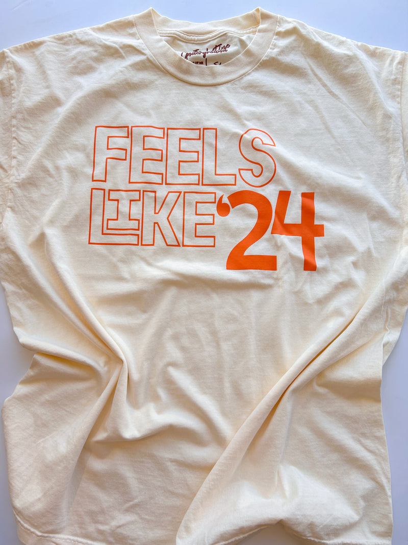 Feels Like 24' Tee - Cream