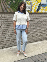 Carmen Sweater Top - Oatmeal