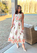 Flower Fields Halter Maxi Dress