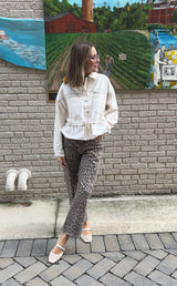 Sadie Bomber Jacket - Ecru