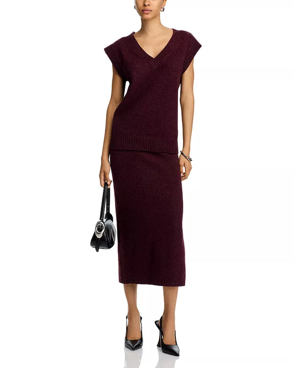 Steve Madden | Remy Midi Skirt - WIne