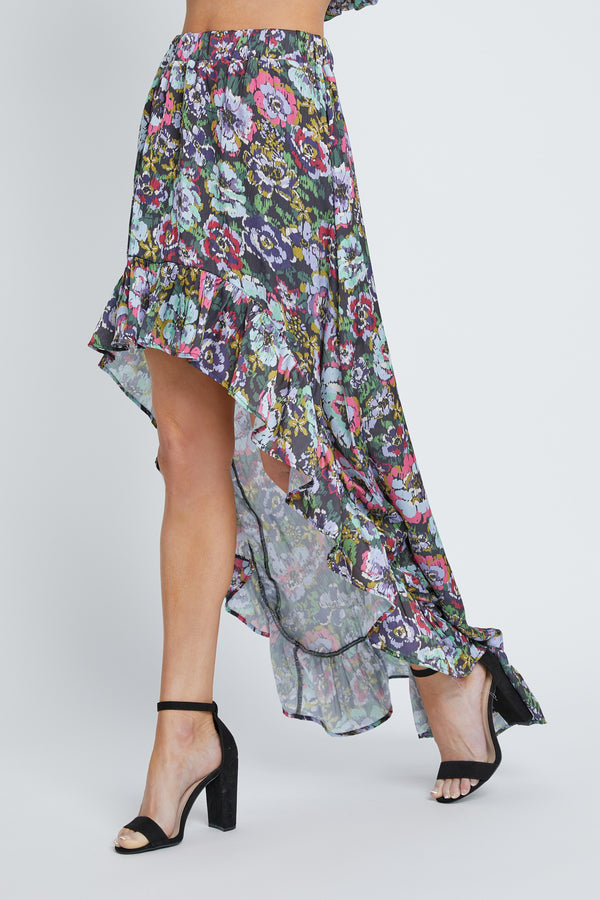 Gianna Skirt - Dark Water Floral