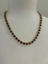 TOVA Sarina Necklace Plum