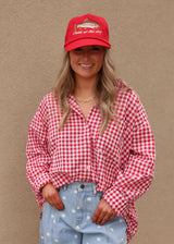Sweetheart Gingham Button-Down