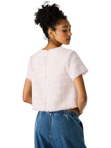 Steve Madden | Addie Tweed Top - Blush Plaid