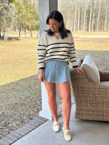Z Supply Boyfriend Stripe Sweater - Sea Salt