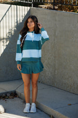 Julia Knit Set - Teal Green/Baby Blue