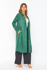 Miranda Suede Coat - Hunter Green