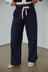 Penny Stripe Jacket + Pants Set - Navy