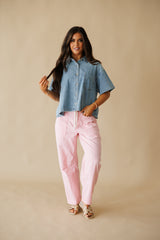 Rocky Chambray Denim Top - Blue Denim