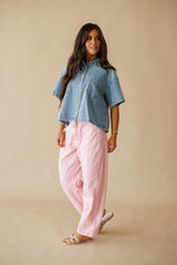 Rocky Chambray Denim Top - Blue Denim