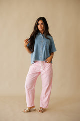 Rocky Chambray Denim Top - Blue Denim