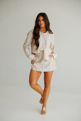 Rumi Stripe Set - Light Taupe