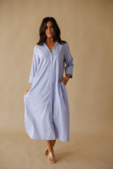 Nina Midi Dress- Periwinkle