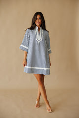 Cali Girl Mini Stripe Dress - Black