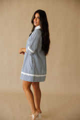 Cali Girl Mini Stripe Dress - Black