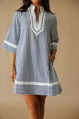 Cali Girl Mini Stripe Dress - Black