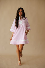 Cali Girl Mini Stripe Dress - Pink