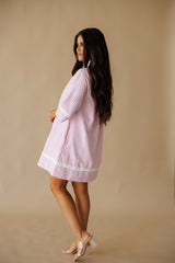 Cali Girl Mini Stripe Dress - Pink