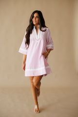 Cali Girl Mini Stripe Dress - Pink
