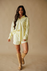 Go-To Oversized Stripe Set - Yellow
