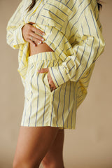 Go-To Oversized Stripe Set - Yellow