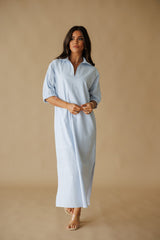 Adrienne | Blakely Midi Dress - Sky Seer Stripe