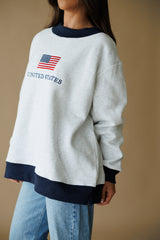 Vintage Americana Mock Neck Sweatshirt