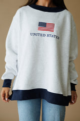 Vintage Americana Mock Neck Sweatshirt
