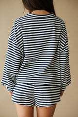 Americana Stripe Set - White/Navy