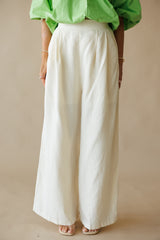 Everyday Linen Pants - Ecru
