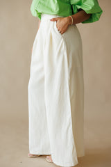 Everyday Linen Pants - Ecru
