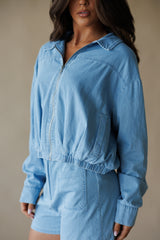 Soft Breeze Chambray Jacket - Lt Chambray