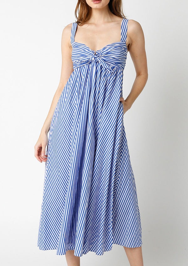 Daisy Dress - Blue Stripe