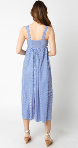 Daisy Dress - Blue Stripe