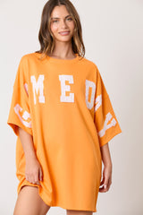 Gameday Short Sleeve Dress - Orange