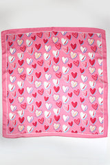 Valentine Multi Heart Silky Scarf