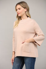 Maude Glitter Yarn Sweater - Rose Gold