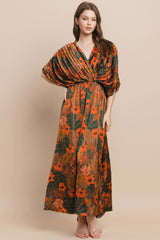 Flora Maxi Dress - Brown