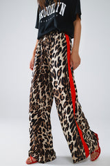 Leopard Drawstring Pants