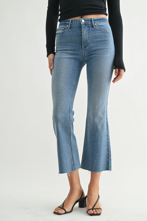 JBD | Cropped Flare : Tall - Medium Denim