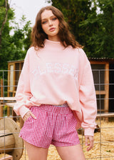 Blessed Sweatshirt - Baby Pink