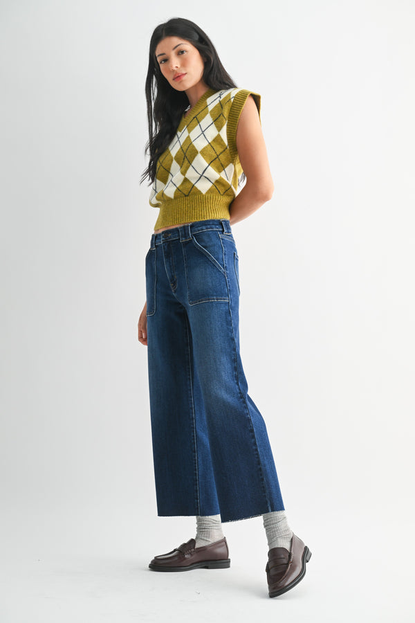 JBD | Petite Palazzo - Dark Denim