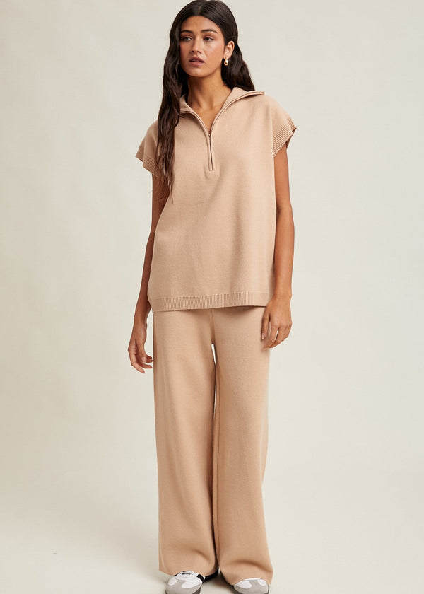Colbie Sweater Set - Taupe