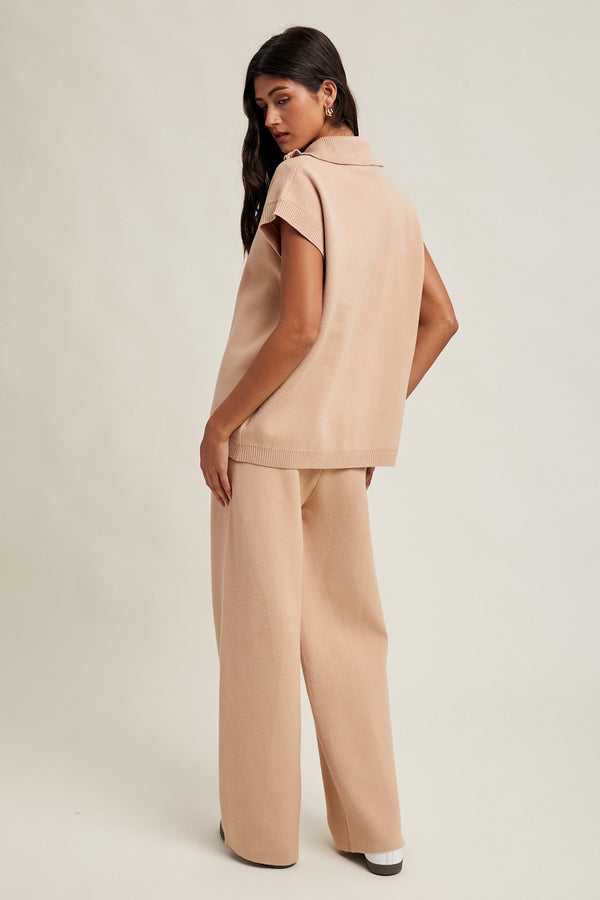 Colbie Sweater Set - Taupe