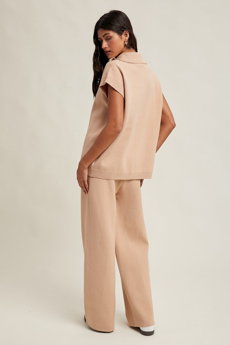 Colbie Sweater Set - Taupe