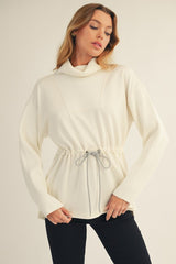 Venice Tie Front Sweater - Ivory