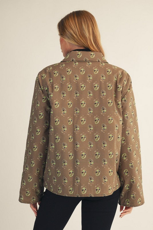 Fiona Quilted Jacket - Olive