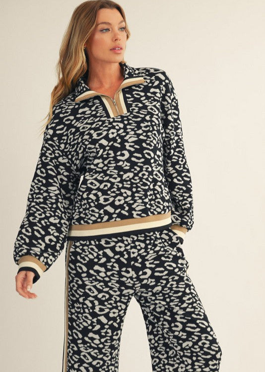 Spotted Leopard Set - Black