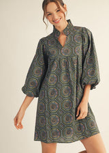 Mable Boho Dress - Olive